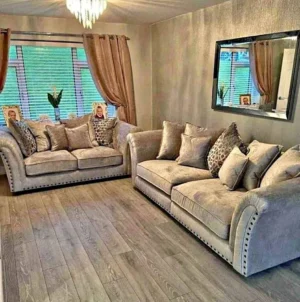 Harrison silver color luxury sofa in london, uk
