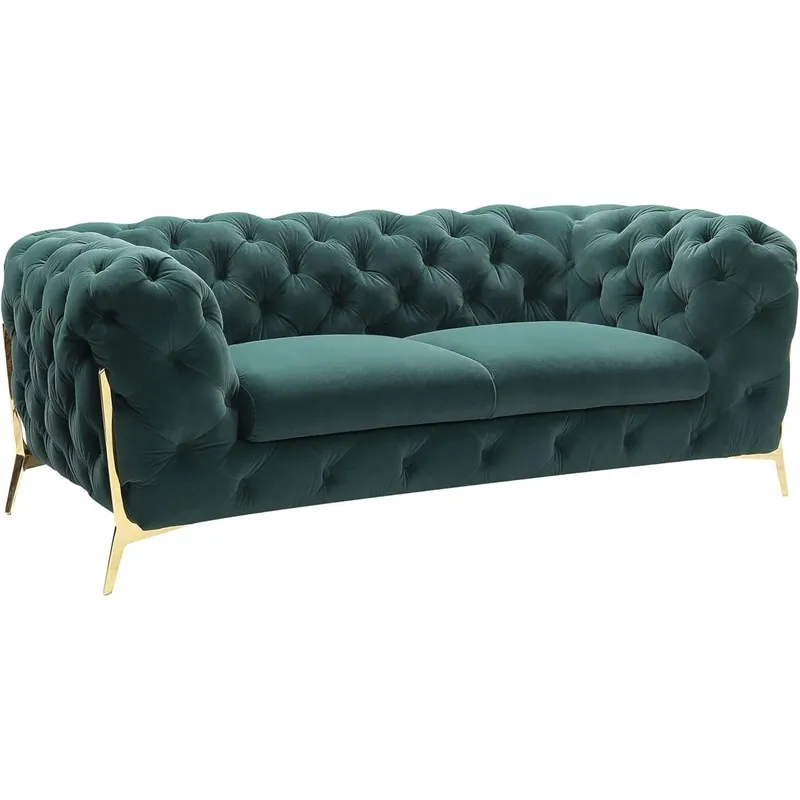 Italian Chesterfield sofa in plush velvet – elegant and luxurious UK living room furniture